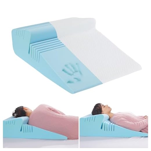 HOMBYS Memory Foam Wedge Pillow for Back and Side Sleepers, Extra Large 31 x 23 inch Supportive Pillow, Wave-Shaped with Cut Lines, Removable & Washable Pillow Cover (White, 31"x23.6"x10")