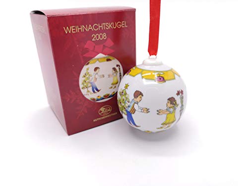 Hutschenreuther Porzellankugel Weihnachtskugel 2008 OVP