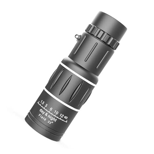 Prismáticos monoculares con Zoom Potente de 16x52: catalejo de visión Nocturna de Largo Alcance para Exteriores, acampadas, observación de Aves y Fauna.