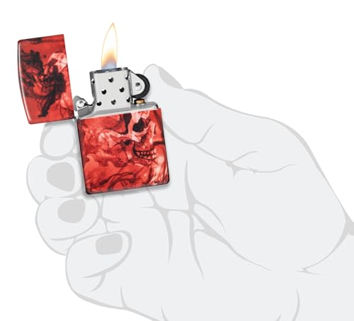 Zippo Spooky Skulls Encendedor de Bolsillo Mate miniatura 5