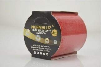 Cinta Adhesiva Reflectante 10 Cm X 5 M Roja En Oferta Normaluz Rd80656 - Cinta Adhesiva Reflectante Cinta Balizamiento 10 Cm X 5M Con Cte, Ripci