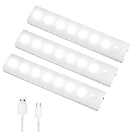 Enjoy Arts Home LED Closet Lights, Rechargeable Under Cabinet Lights,Wireless Stick-On Anywhere Magnetic Motion Sensor Lighting Indoor,Night Light Bar for Drawer,Wardrobe,Stairs 3PCS Enjoy Arts Home LED Closet Lights, Rechargeable Under Cabinet Lights,Wireless Stick-On Anywhere Magnetic Motion Sensor Lighting Indoor,Night Light Bar for Drawer,Wardrobe,Stairs 3PCS