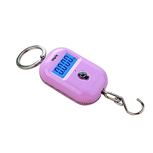 Timpfee Mini báscula portátil para equipaje, equilibrio de peso, viaje, WH-A21, pantalla LCD, retroiluminada, electrónica, para colgar, para viajes, al aire libre, casa