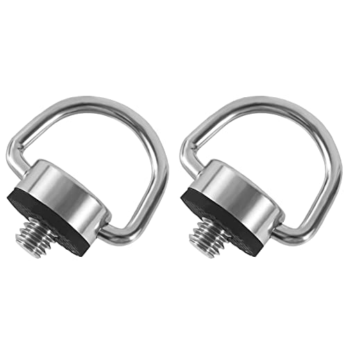 2 Stück 1/4 Kamera Schraube Handschraube Edelstahl für Einbeinstativ Stativ Schnellwechselplatte Cover