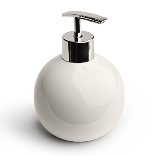LUXUN Pump Head with Chrome Finish Soap Dispenser, White