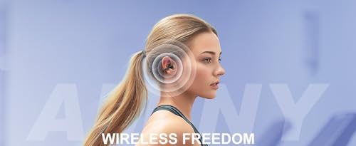 AMINY Open Ear Earbuds Clip-On Headphones, Lightweight Comfort Open Ear Clip Wireless Earbuds, 48H Play Bluetooth 5.4 Headphones with 163 Languages AI Translation Design Fit Sports Running