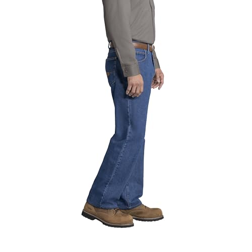 Image of Red Kap Men's Relaxed Fit Jean - Heavy Duty Jeans with Comfortable Denim, 5 Pocket Styling, Tapered Fit for Work Boots