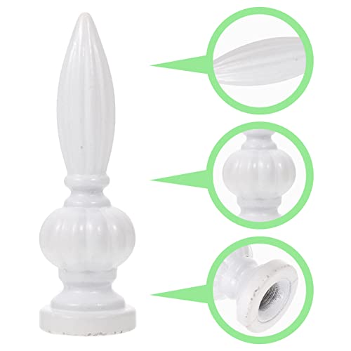 Image of 2pcs Decorative Lamp Finials for Floor and Table Lamps Creative Nut Knob Design Construction Easy to Install Home