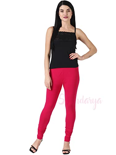 Image of Saundarya Women's Regular Fit Ankle Length Leggings Sizes: Small Size (S /M) for 26-30 inches Waist, Regular Size (L /XL) for 30-36 inches Waist and Plus Size (Plus Size for 36-42 Inches Waist)