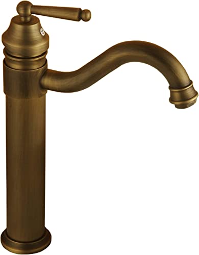 Robinet lavabo résistant laiton bronze antique rétro sans fuite - 2