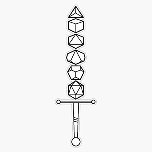Choose Your Weapon - Dark Dice Sword Vinyl Waterproof Sticker Decal Car Laptop Wall Window Bumper Sticker 5