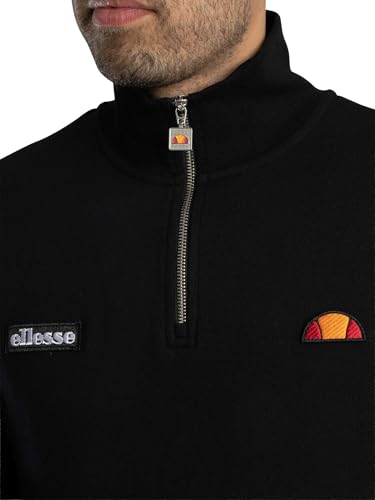 Ellesse Men's Pelegrini 1/4 Zip Sweatshirt, Black4