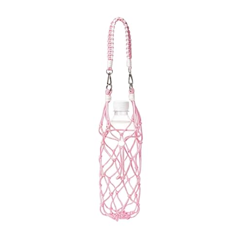Funda para botella de agua con red de algodón ajustable y diseño ligero portátil