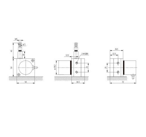 Capteur de deplacement lineaire a fil 1000mm 0-10V pour l'industrie - 7