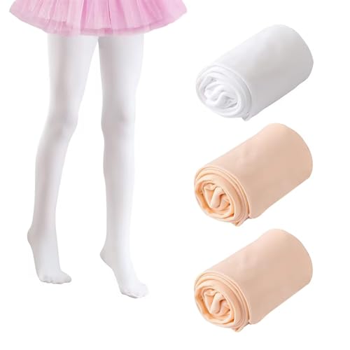 3 Stücke Strumpfhose Hautfarben für Kinder Strumpfhose Mädchen Tanzstrumpfhose Strumpfhose Ballettstrumpfhose,Exquisite Strumpfhose,Geeignet für Die Verwendung in Verschiedenen Gelegenheiten