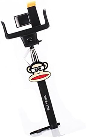 Dj Store Cartoon Paul Frank Selfie Sticks with Wire Control and Rear-view Mirror but Bluebooth,supports Iphone and Samsung.