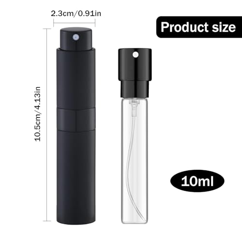 Perfume Twist-Up Rotary Travel Bottom Fill Refillable,Elegant Portable Spray Bottle for Perfume – Leak-Proof, Compact 10ml Ideal for Travel and Everyday Use - Image 3