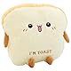 Auptiz Toastbrot Kissen, Weiches Plüschtier, Lustiges Brot Form Plüschtier Kissen, Puppe Spielzeug Geschnittenes Brotkissen Toast Kuscheltier, 40cm Handwärmer Toastbrot Kissen