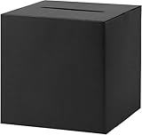 Black Card Box Wedding Favors Post Box Cardboard Receiving Money Box Holder for Wedding Reception, Baby Showers, Anniversary, Birthday Party, Graduation Table Centerpiece Decorations