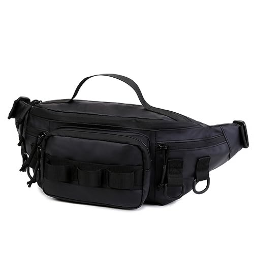 DONGKER Sac de Matériel de Pêche Fanny Pack,Sac de Taille Étanche pour Outil de Pêche pour la Pêche,Randonnée,Course À Pied