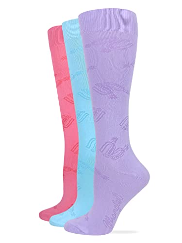 Wrangler Women's Microfiber Spurs Pattern Knee High Socks (3 Pairs)