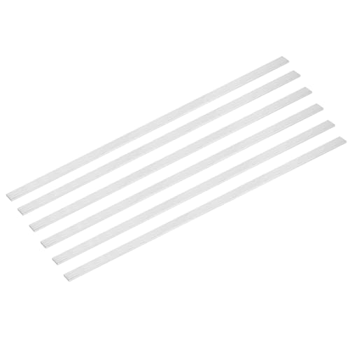 Image of MECCANIXITY 6 Pcs Square Aluminum Flat Bar, 3 /32 inch (3mm) Thick x 33 /64 inch (13mm) Width x 16 inch (406.4mm) Long 6061 Aluminum Flat Plate Solid New Mill Stock Silver for Industrial Building