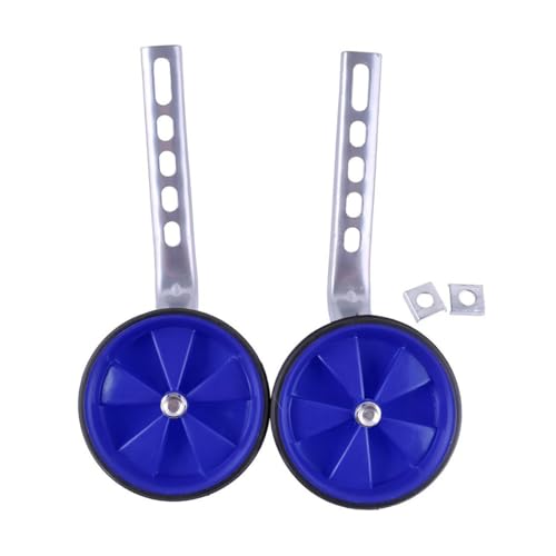 Holibanna Training Wheel Bike Kit para bicicletas - Ruedas auxiliares resistentes con accesorios, fácil montaje para equilibrio estable y conducción para principiantes, azul miniatura 1