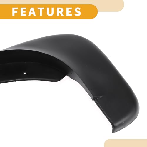 Image of Mud Flap Splash Guard - Car Front & Rear Side Mud Guards - for Volkswagen Golf 4 2003-2008 Plastic Black with Mount Accessories - 1 Set