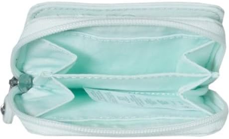Kipling Womens Women's Tops Wallet, Compact, Practical, Nylon Travel Card Holder Small Wallet, Willow Green, 3 L x 4 H 1 D US