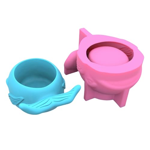 Moule silicone baleine pour réussir vos pots de fleurs résine - 6