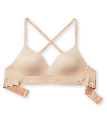 Victoria's Secret Pink Wear Everywhere Wireless T Shirt Bra, Lightly Lined, Smoothing, Bras for Women, Beige (36DD) - image 3