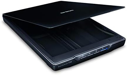 Epson Perfection V39 Color Photo & Document Scanner with Scan-To-Cloud & 4800 Optical Resolution, Black