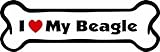 Imagine This Bone Car Magnet, I Love My Beagle, 2-Inch by 7-Inch