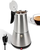 Belly Moka Electric Moka Pot with Detachable Base...