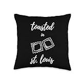 Deep Fried Ravioli Missouri Design St. Louis Toasted Ravioli Throw Pillow,...