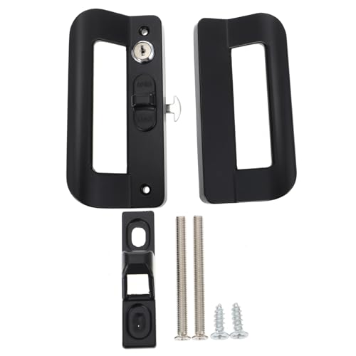 EXCEART Schiebetürgriff Set mit Schloss