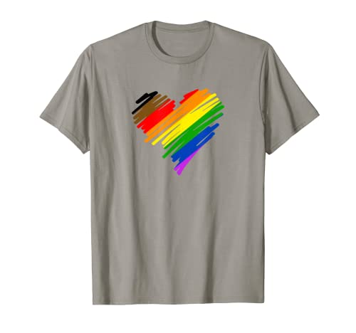 Diverso Corazón Orgullo Gay Camiseta