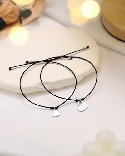 Image of First Day of Kindergarten /Preschool Gift Back to School Bracelet Mommy and Me Matching Mother Daughter Bracelets
