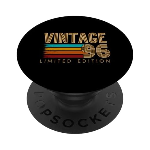 1996 Cumpleaños Vintage 96 PopSockets PopGrip Intercambiable