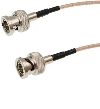 Alvin's Cables Blackmagic RG179 Coax BNC Male to Male HD SDI Cable for BMCC Video Camera Flexible Right Angle to Right 60CM
