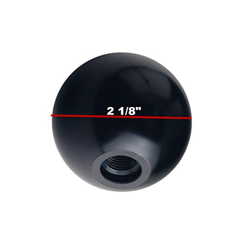 DEWHEL Sphere Shift Knob 5 Speed Velocity Short Throw Shifter 200 Gram Weighted Aluminum M12x1.25 M10x1.5 M10x1.25 M8x1.25 Black - Image 6