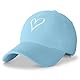 HeyCaps Baseball Cap Damen mit Herzförmiges Stickmuster Baumwolle Mütze Verstellbarem Kappe Outdoor Sports Cap 2024 Neu