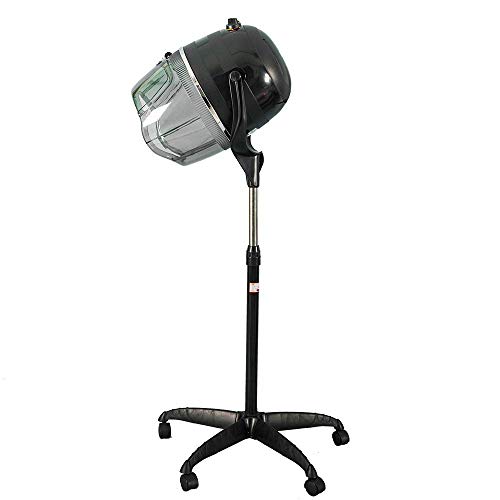 Sanqiao Professional Hair Dryer Hood Portable Floor Stand Hairdryer with Timer & Temperature Control Hairdresser Styling for Home and Salon (Black) 950W