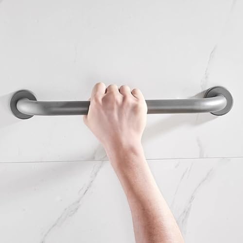 Maniglia di sicurezza per doccia in lega di alluminio resistente, antiscivolo, montaggio a parete, per anziani e anziani, supporto per il bagno per assistenza agli infortuni (40 cm)