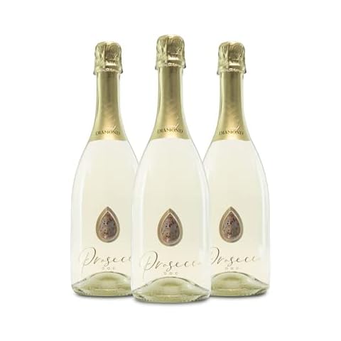 Liquid Diamond Prosecco 3 Bottles - Premium Sparkling Italian White Wine from the heart of Prosecco in Italy, Prosecco Gift (3 x 75cl bottles) Cover