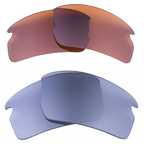 LenzFlip Oakley 2色セット Flak 2.0 アジアンフィット 偏光 交換レンズ オークリー フラック2.0 Asian Fit