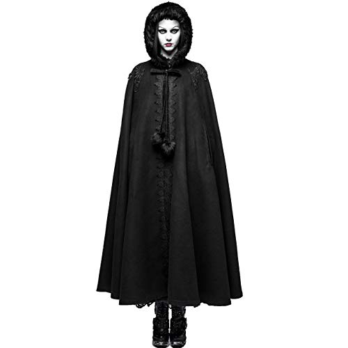 womens black hooded cloak