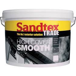 Sandtex Trade High Cover Smooth 5lt Brilliant White