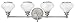 Hinkley 56554PN Transitional Four Light Bath from Ainsley collection in Chrome, Pol. Nckl.finish,