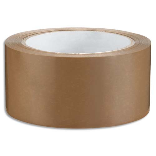 Emballage Ruban adhésif d' silencieux en polypropylène 48 microns H48 mm x L66 m Havane Transparent Lot de 36